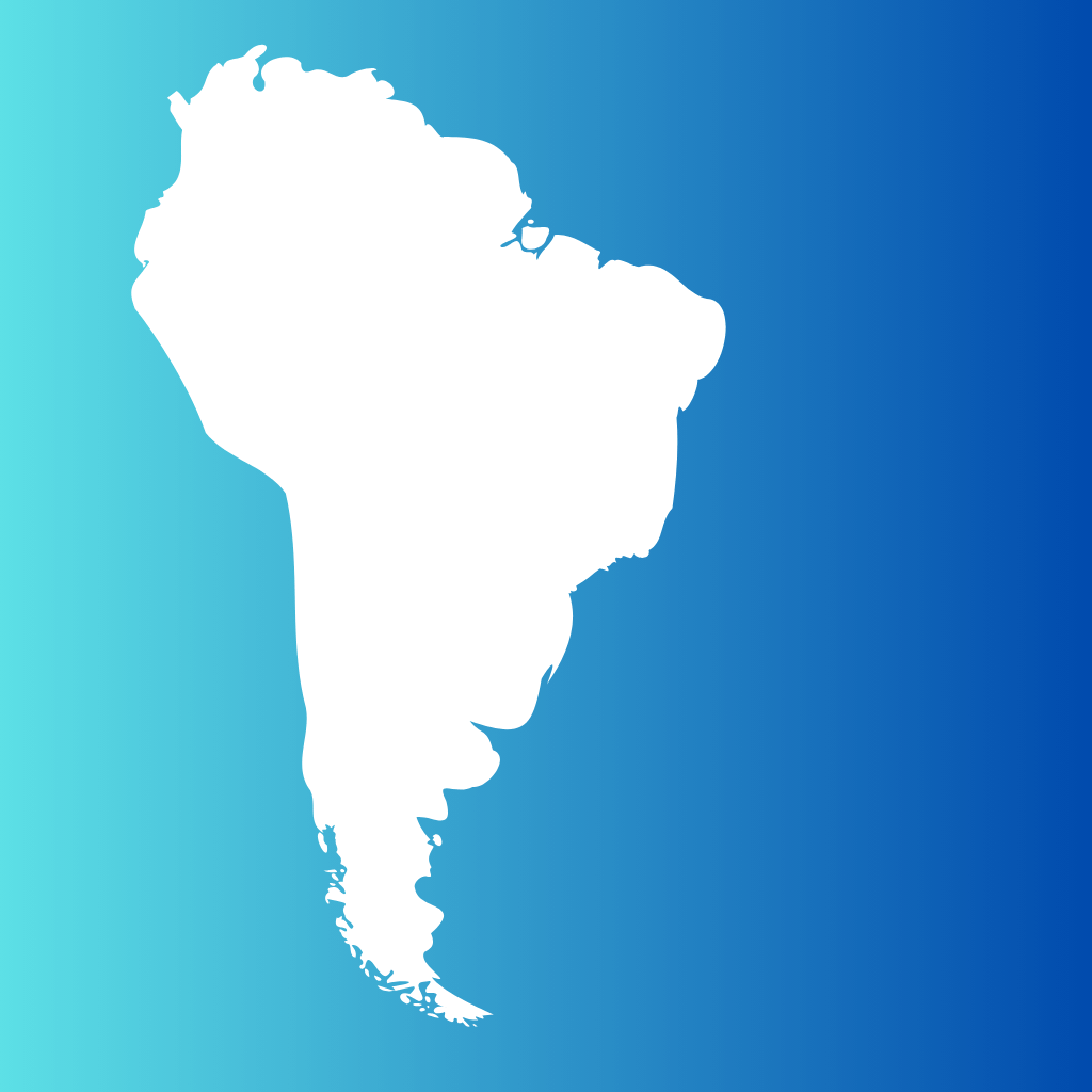 Argentina, Bolivia, Brazil, Chile, Colombia, Costa Rica, Ecuador, El Salvador, French West Indies, Guatemala, Honduras, Nicaragua, Panama, Paraguay, Peru, Puerto Rico, Uruguay